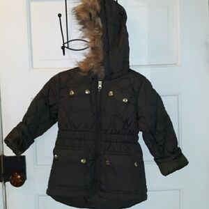 So brand thick winter puffer coat fur trim hood 4